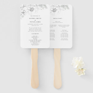 植物スケッチ式手扇 ハンドファン