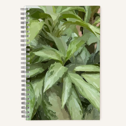 植物スパイラルスケッチブック ノートブック (正面)