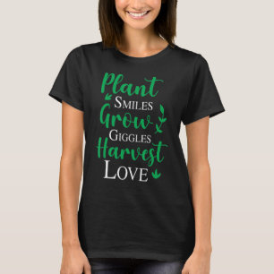 植物スマイル園芸園植物割当量 Tシャツ