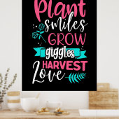 植物スマイル成長ギグルラブ ポスター (キッチン)