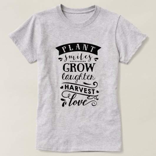 植物スマイル Tシャツ (デザイン正面)