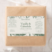 植物セージ緑のフローラ成分製品 ラベル (インサイチュ)