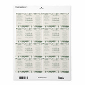 植物セージ緑のフローラ成分製品 ラベル (フルシート)