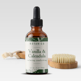 植物セージ緑の成分天然物 ラベル