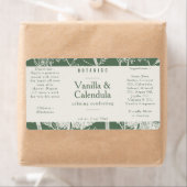 植物セージ緑の成分天然物 ラベル (インサイチュ)