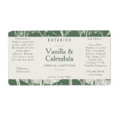 植物セージ緑の成分天然物 ラベル (正面)