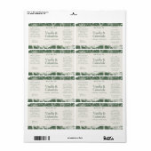 植物セージ緑の成分天然物 ラベル (フルシート)