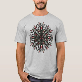 植物トリップ(幻覚体験)のようなと目 – ボタサイケデリックニカル Tシャツ