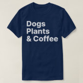 植物ドッグコーヒープラントラバードッグママママママママママコフ Tシャツ (デザイン正面)