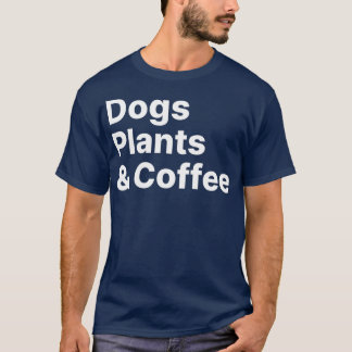 植物ドッグコーヒープラント恋人ドッグマママ Tシャツ