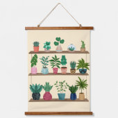 植物ハッピー 吊り下げ型タペストリー (正面)