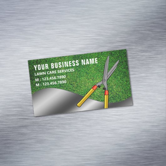 植物バリカンガーデニング造園気にローン マグネット名刺 (インサイチュ)