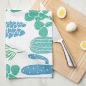 植物パターン キッチンタオル (四つ折り)