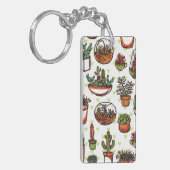 植物パターン キーホルダー (正面左)