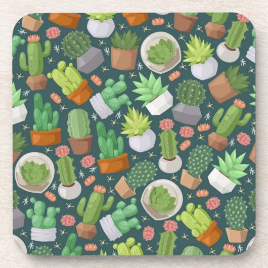 植物パターン コースター (正面)