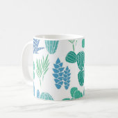 植物パターン コーヒーマグカップ (正面左)