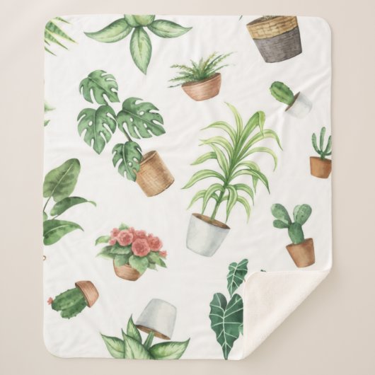 植物パターン シェルパブランケット (正面)