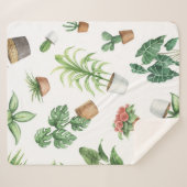 植物パターン シェルパブランケット (正面(横))