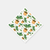 植物パターン スタンダードカクテルナプキン (角)
