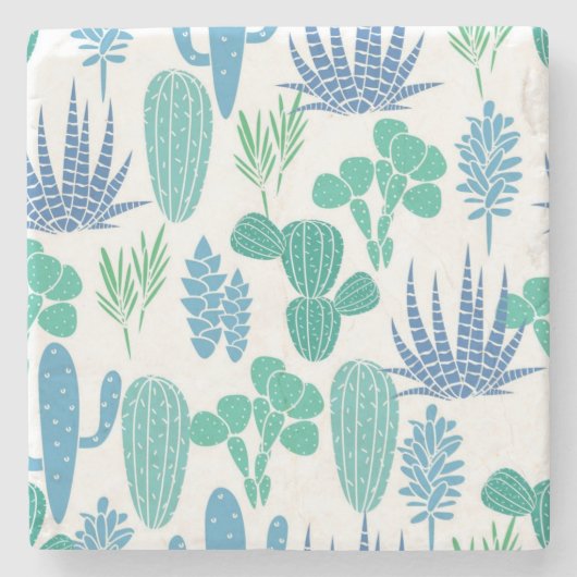 植物パターン ストーンコースター (正面)