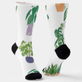 植物パターン ソックス (傾斜あり)