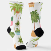 植物パターン ソックス (傾斜あり)