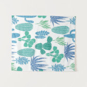 植物パターン タペストリー (正面(横))