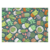 植物パターン テーブルクロス (正面(横))