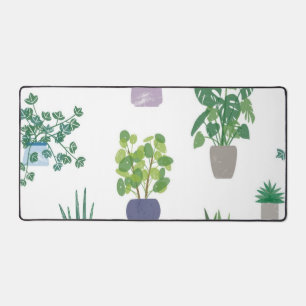 植物パターン デスクマット