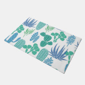 植物パターン ドアマット (アングル)