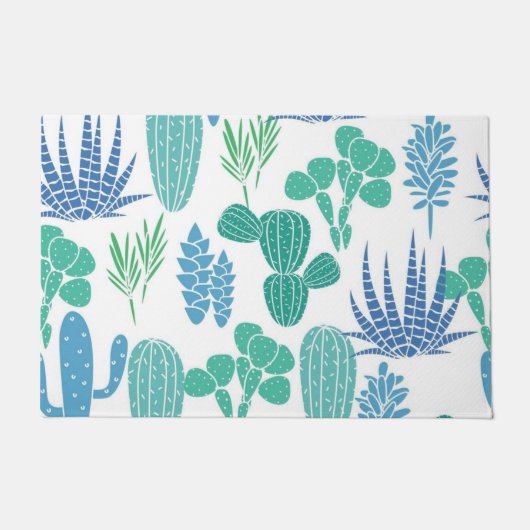 植物パターン ドアマット (正面)