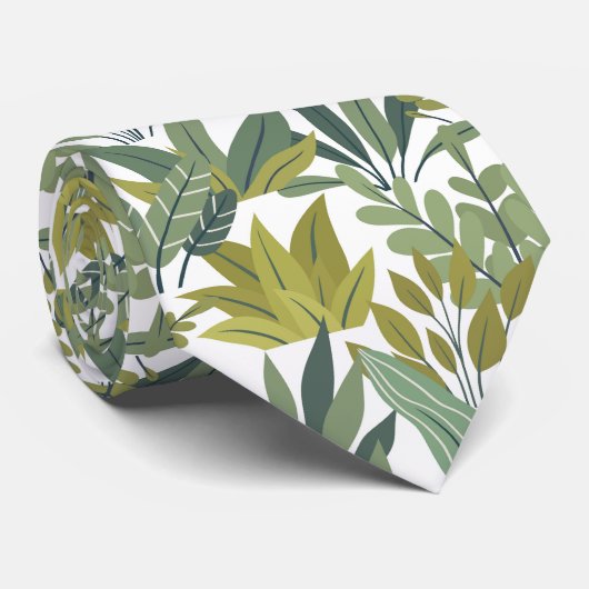 植物パターン ネクタイ (ロール)
