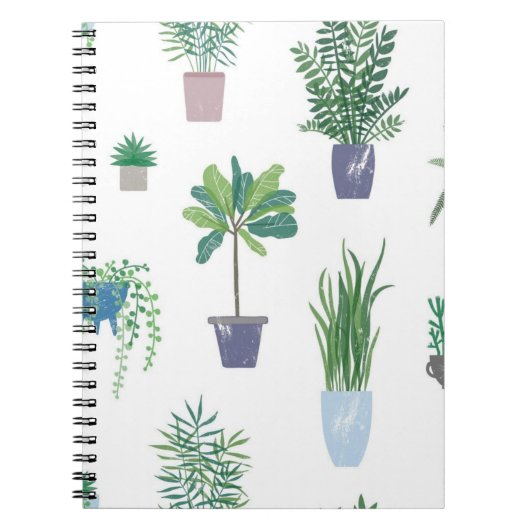 植物パターン ノートブック (正面)