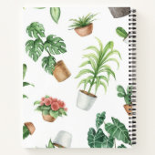 植物パターン ノートブック (裏面)