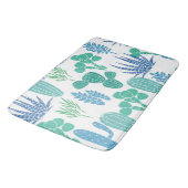 植物パターン バスマット (アングル)