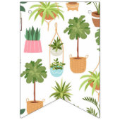 植物パターン バンティングフラッグ (第1の旗)