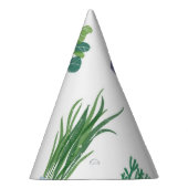 植物パターン パーティーハット (右)