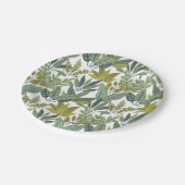植物パターン ペーパープレート (アングル)