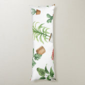 植物パターン ボディピロー (裏面 (縦))
