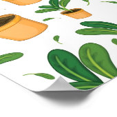 植物パターン ポスター (角)
