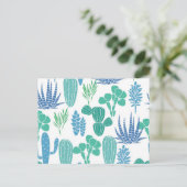 植物パターン ポストカード (スタンド正面)