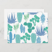 植物パターン ポストカード (正面/裏面)