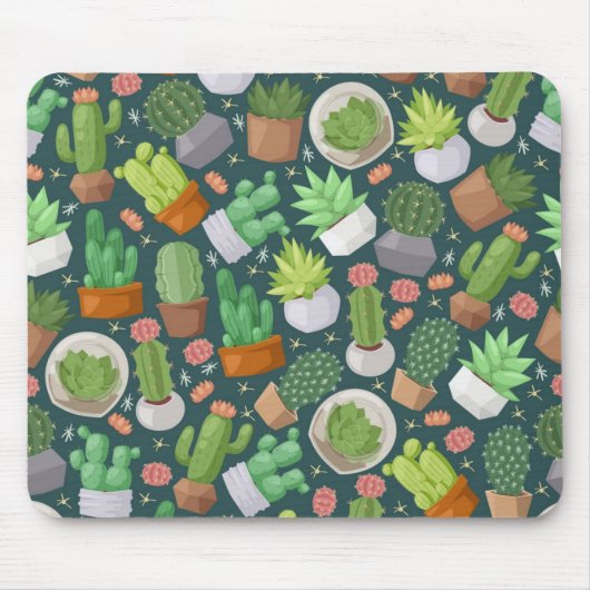 植物パターン マウスパッド (正面)