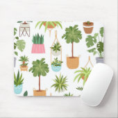 植物パターン マウスパッド (マウス)