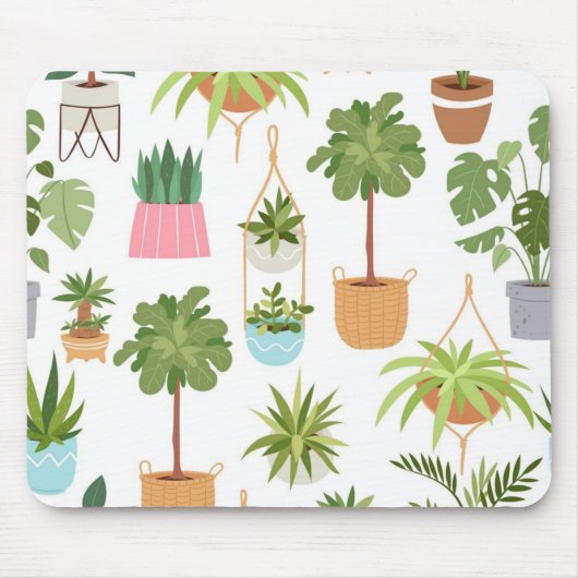 植物パターン マウスパッド (正面)