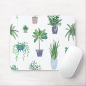 植物パターン マウスパッド (マウス)