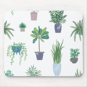 植物パターン マウスパッド