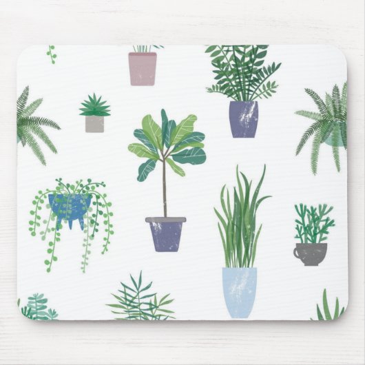 植物パターン マウスパッド (正面)