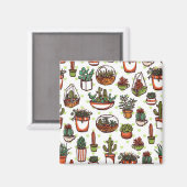 植物パターン マグネット (正面/裏面)