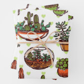 植物パターン ラッピングペーパーシート (インサイチュ)